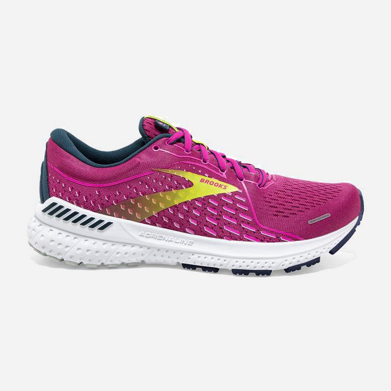 Ténis Brooks Adrenaline Gts 21 Sapatilhas De Corrida Para Estrada Mulher Rosa (30567LBDT)